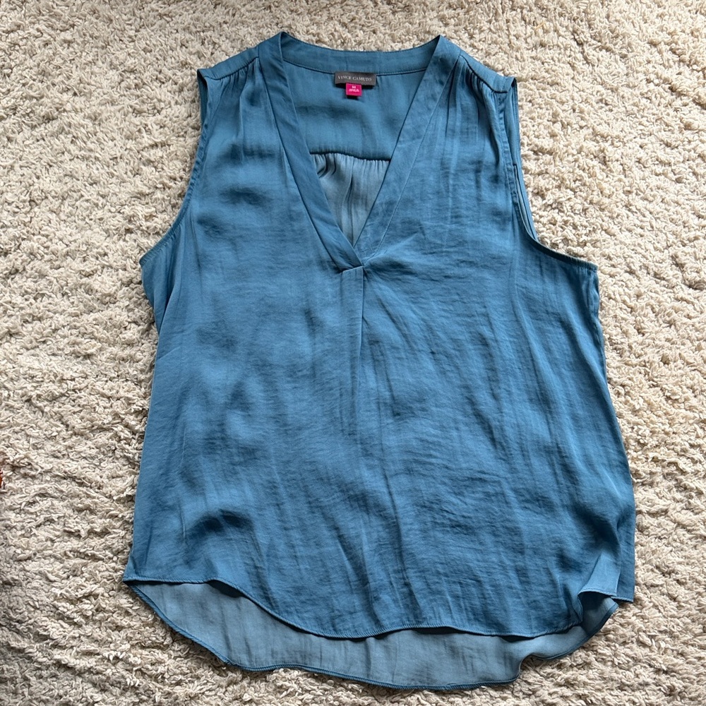 Blue Sleeveless Women's Top